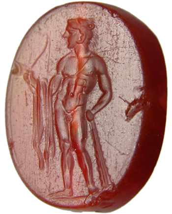 Carnelian scaraboid