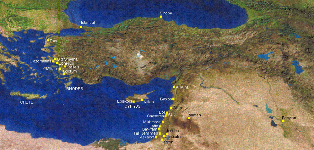 Map of Asia Minor and the Near East