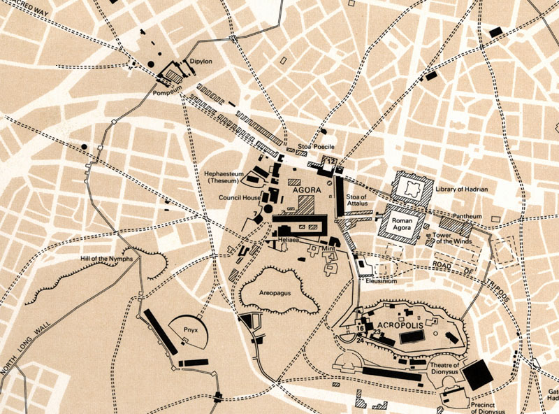 Map of Athens