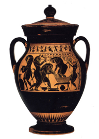 Amasis Painter's 'vintaging amphora'