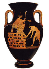Myson's 'Croesus on pyre' amphora