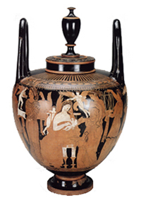 Marsyas Painter's wedding vase