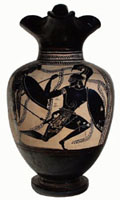 Athenian black-figure oinochoe