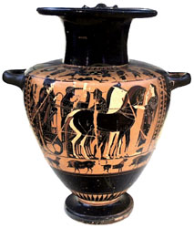 Athenian black-figure hydria ht. 48cm