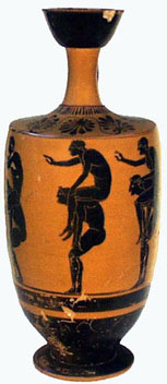 Photo black-figure lekythos view 3