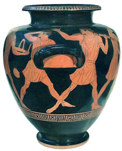 Photo of red-figure stamnos - handle
