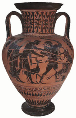 Photo of neck amphora - front