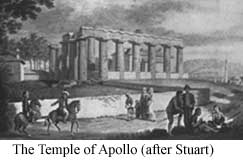 Drawing of Temple of Apollo
