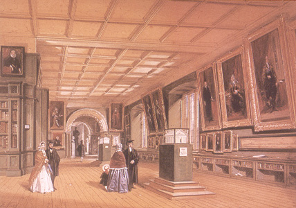 Photo of painting of Bodleian picture gallery
