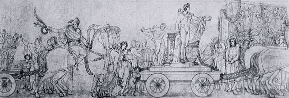 Preparatory drawing for the Sèvres vase