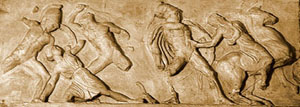 Photo of Cast of one relief panel