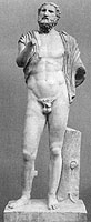Portrait statue of Anacreon