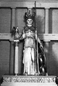Photo of model of Athena Parthenos