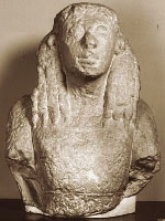 Sculpture of seated figure