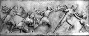 Photo of relief panel from Mausoleum