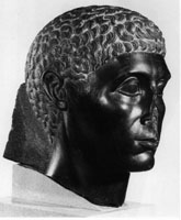 Photo of head of man from Egypt