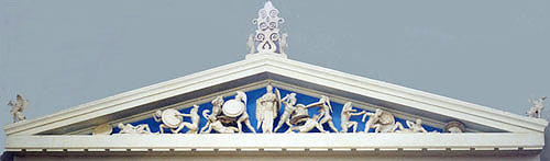 Model of pediment