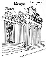 Parthenon cutaway drawing