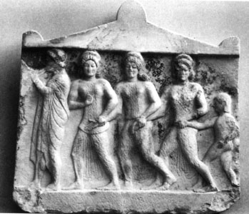 Photo of votive relief fro Acropolis