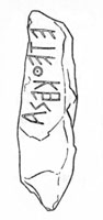 Drawing of Gravestone from Thera