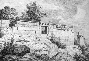 Drawing of heroon, Trysa